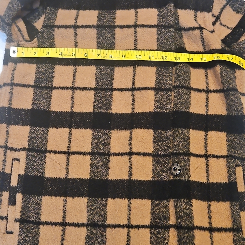 BB Dakota Neutral Plaid Sweater Dress XS Fall Winter Layering - Picture 8 of 10
